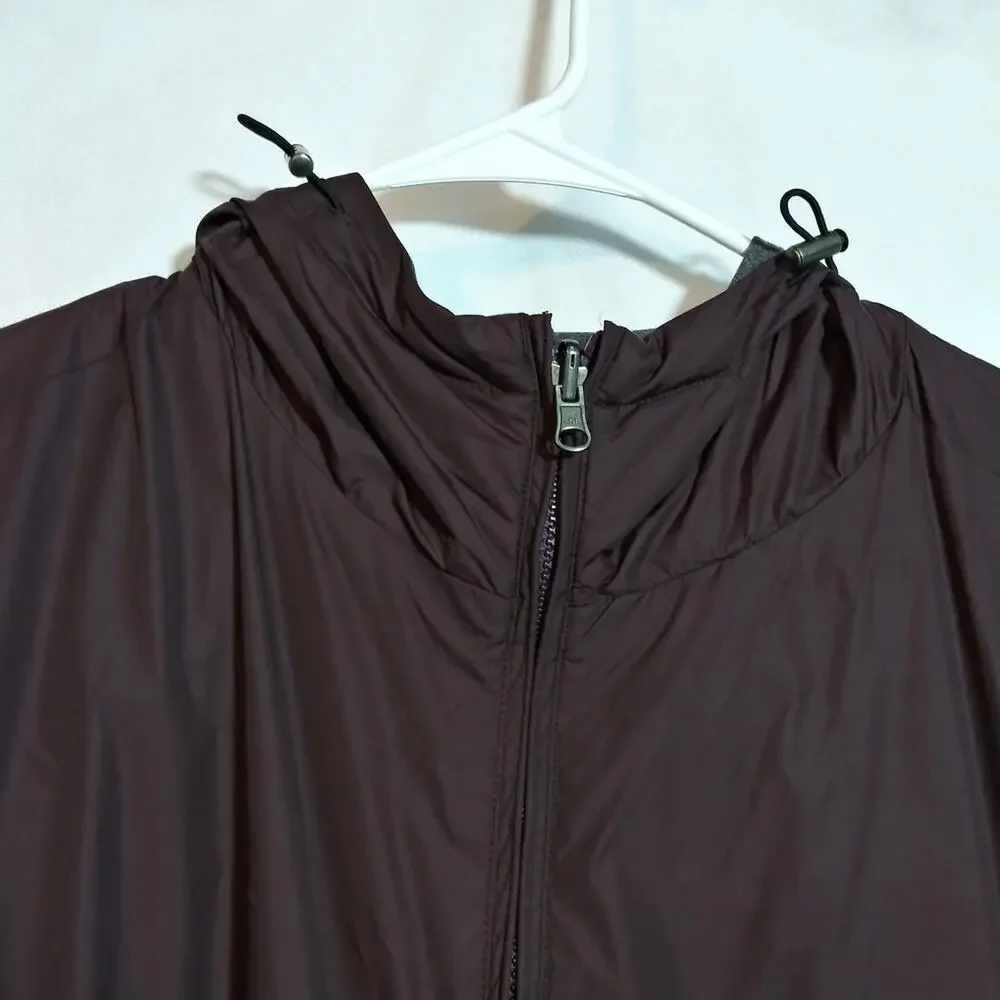 Uniqlo Men's Reversible Parka Jacket Burgundy Gray Size XL